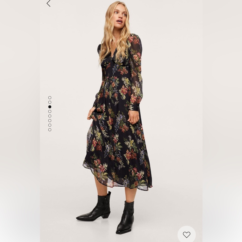 Mango floral dress
